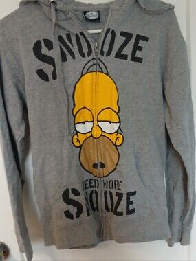 Simpsons Gray Zip Up Hoodie